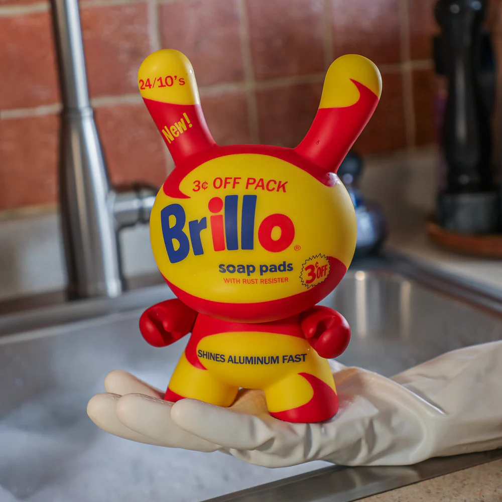 Andy Warhol 8" Masterpiece Vinyl Yellow Brillo Box Dunny - Limited Edition of 300 - Image 17