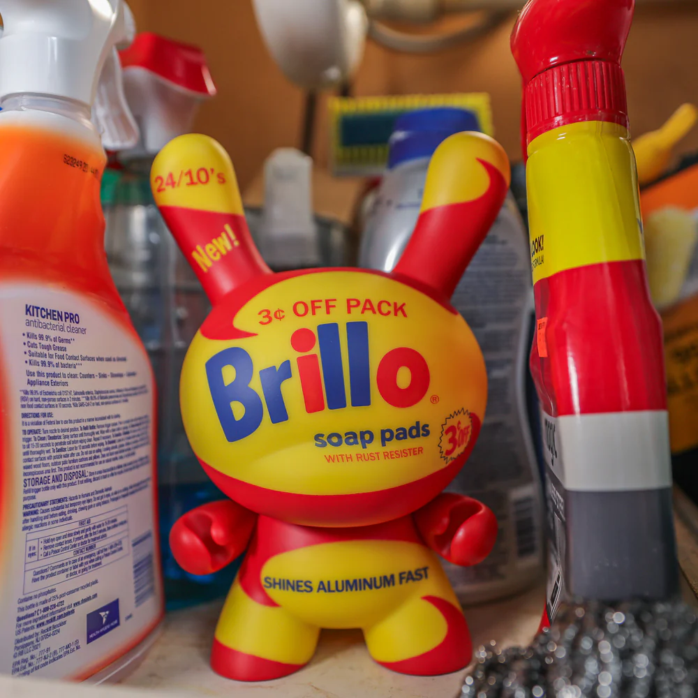 Andy Warhol 8" Masterpiece Vinyl Yellow Brillo Box Dunny - Limited Edition of 300 - Image 19