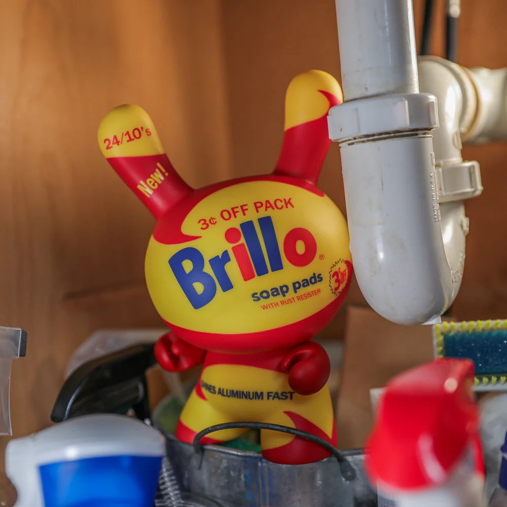 Andy Warhol 8" Masterpiece Vinyl Yellow Brillo Box Dunny - Limited Edition of 300 - Image 20