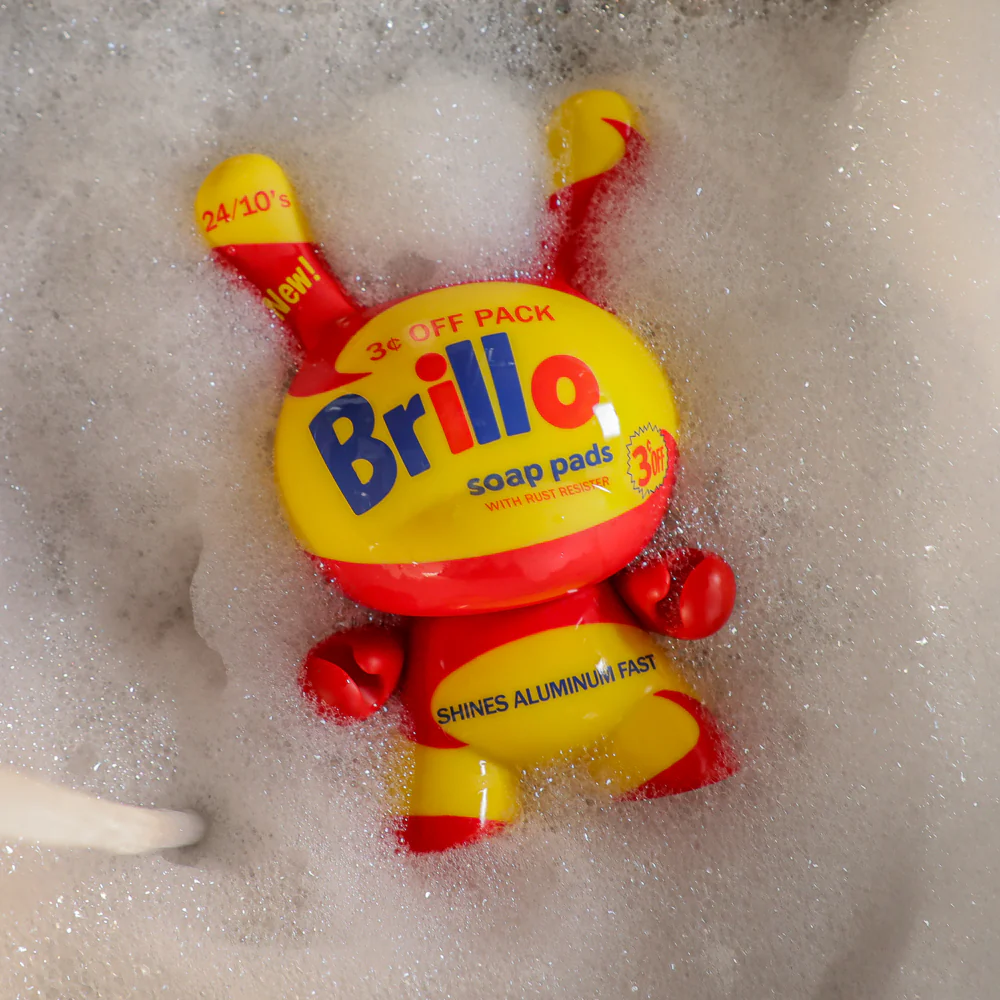 Andy Warhol 8" Masterpiece Vinyl Yellow Brillo Box Dunny - Limited Edition of 300 - Image 3