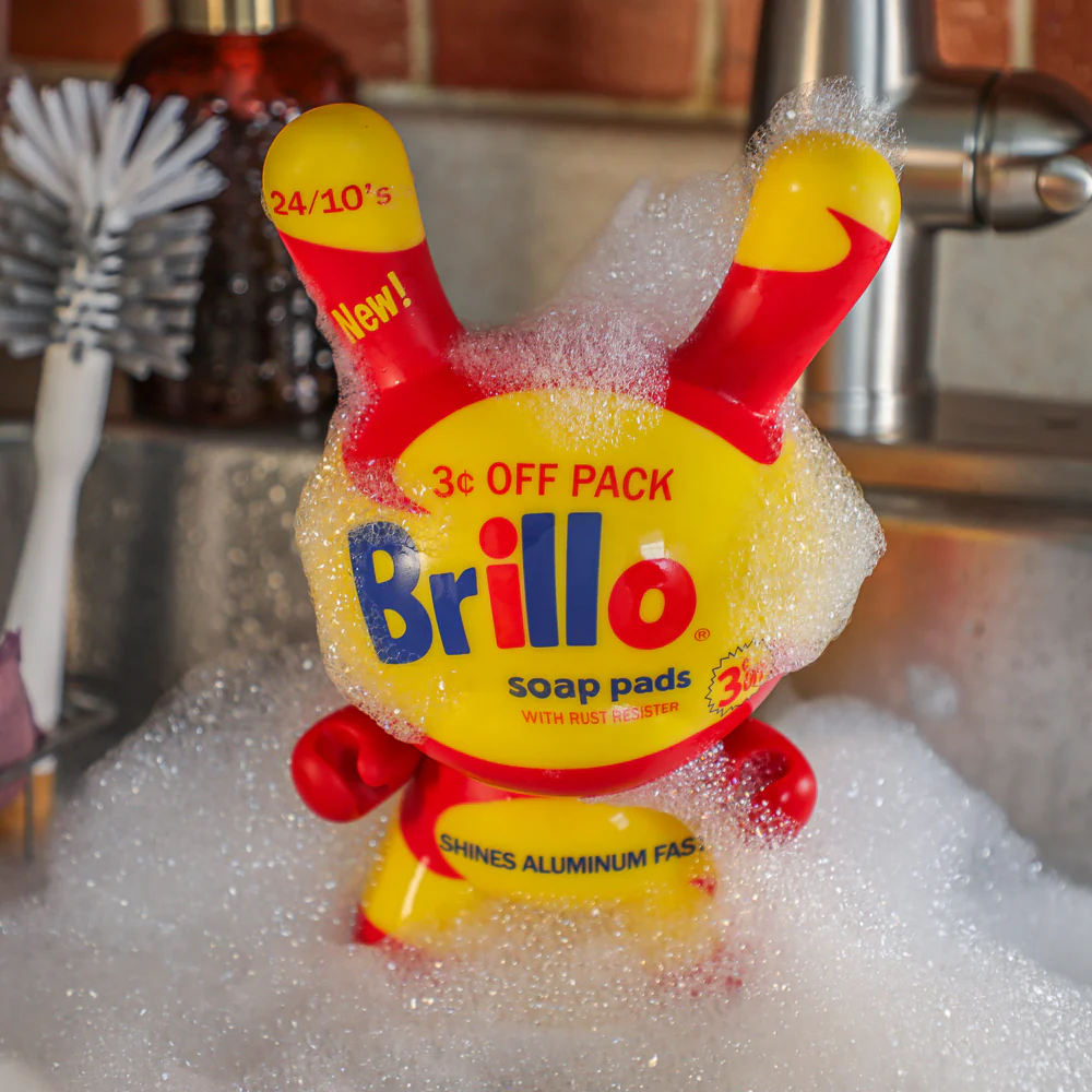 Andy Warhol 8" Masterpiece Vinyl Yellow Brillo Box Dunny - Limited Edition of 300 - Image 6