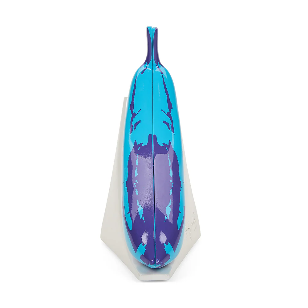 Andy Warhol 10” Lustre Gloss Resin Bookends - Blue Banana - Image 12