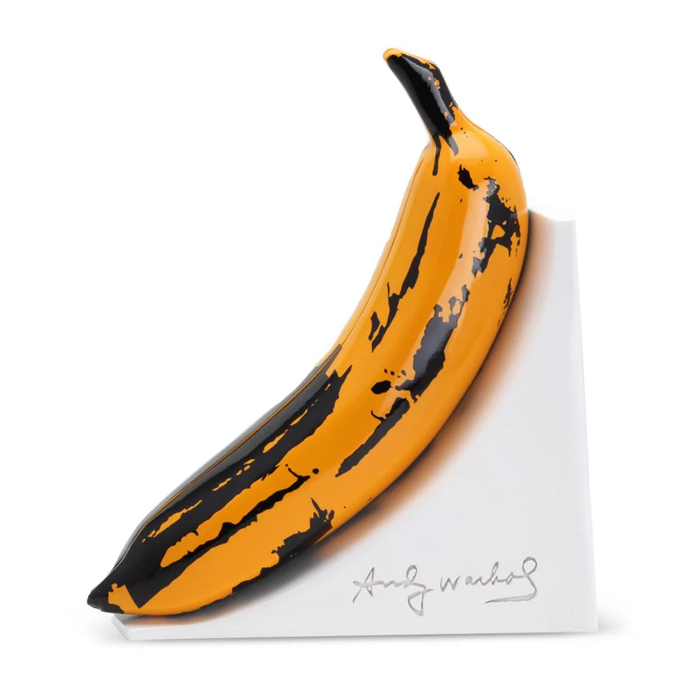Kidrobot x Andy Warhol Resin Banana Bookends - Yellow Edition - Image 3