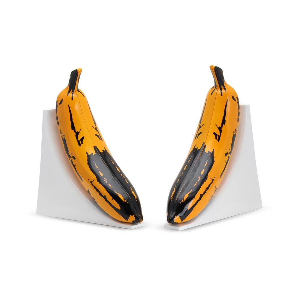Kidrobot x Andy Warhol Resin Banana Bookends - Yellow Edition - Image 6