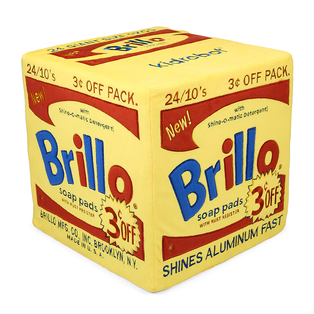 Andy Warhol 12” Yellow Brillo Box Giant Art Plush - Image 8