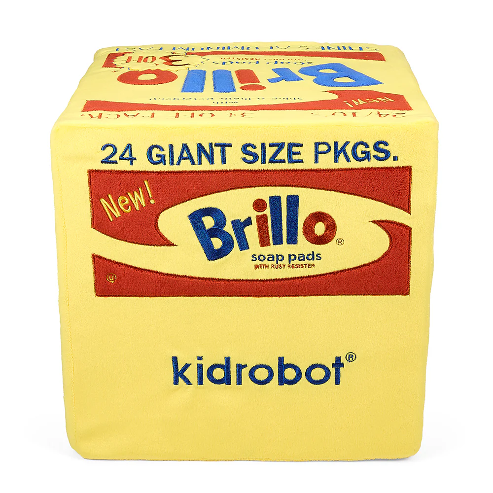 Andy Warhol 12” Yellow Brillo Box Giant Art Plush - Image 9