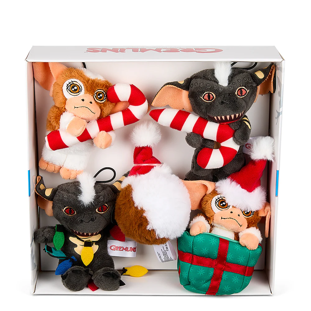 Gremlins 3" Plush Holiday Ornament 5-Pack Set by Kidrobot - Image 3