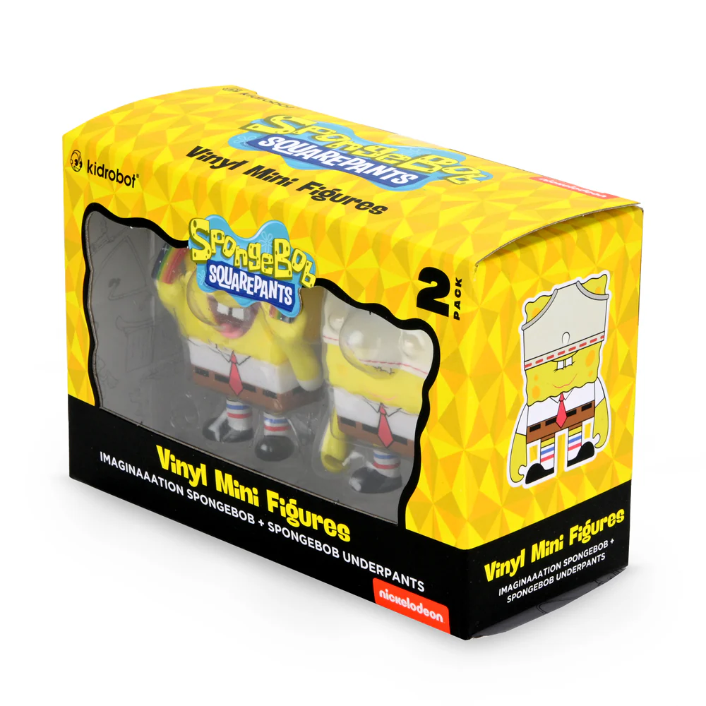 Imaginaaation SpongeBob SquarePants & SpongeBob UnderPants Vinyl Figure 2-Pack - Image 3