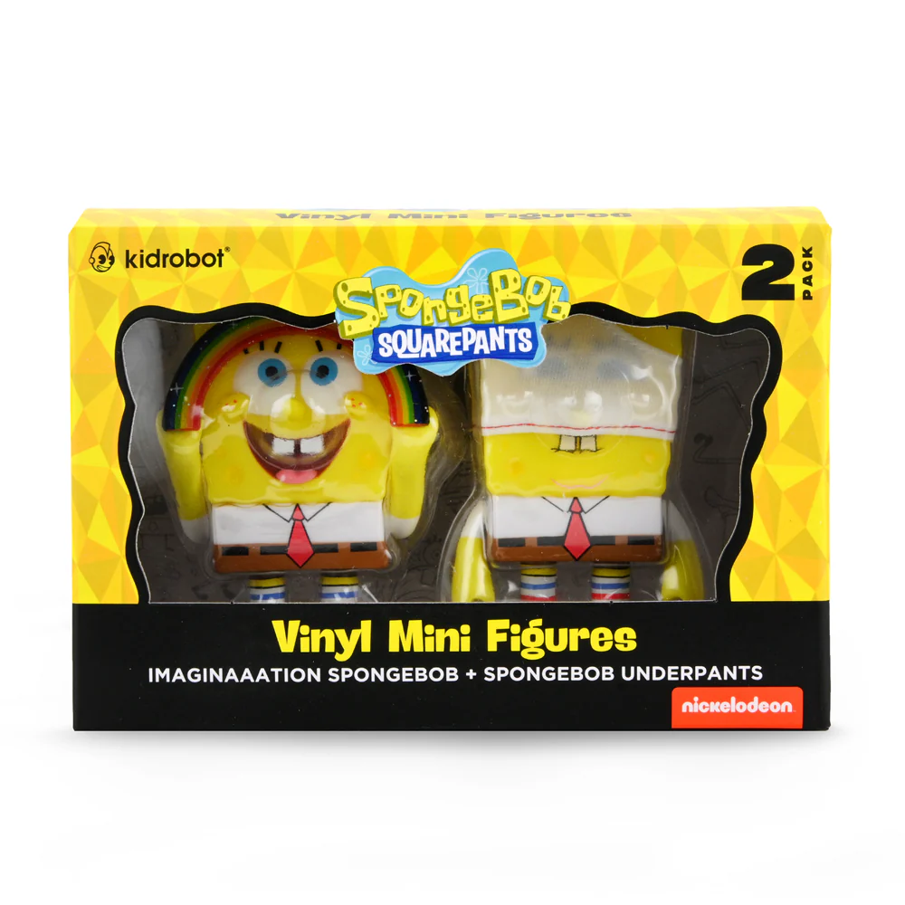 Imaginaaation SpongeBob SquarePants & SpongeBob UnderPants Vinyl Figure 2-Pack - Image 4