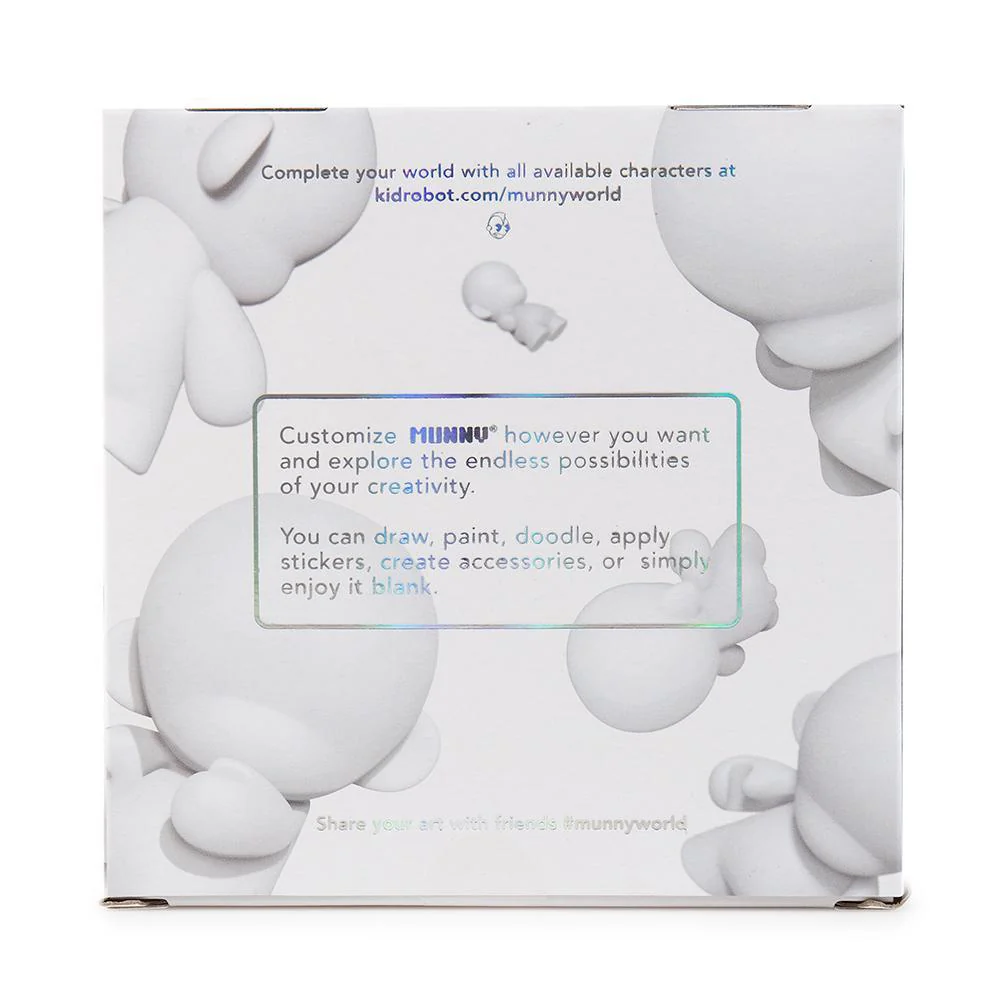 MUNNYWORLD 4" MUNNY Blank Art Toy by Kidrobot - Image 8