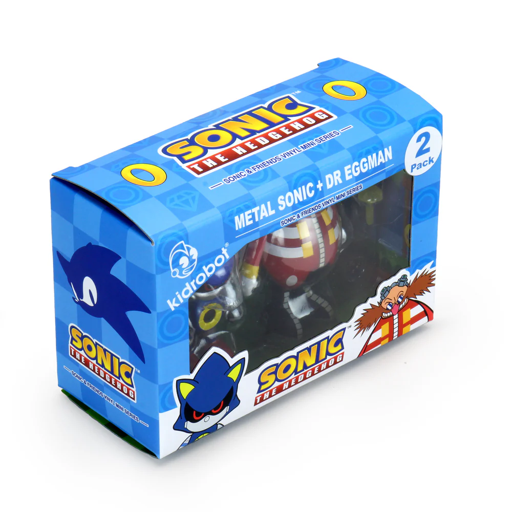 Sonic the Hedgehog 3" Vinyl Figure Dr. Robotnic and Metal Sonic 2-Pack - Image 3
