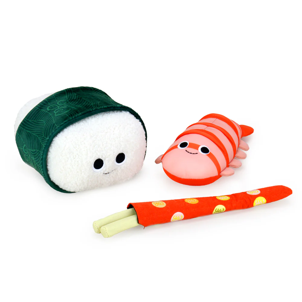 Yummy World Bubba the Shrimp Nigiri Sushi Interactive Plush - Image 10