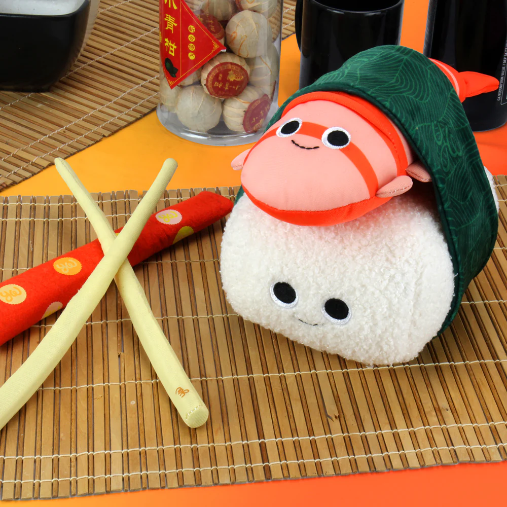 Yummy World Bubba the Shrimp Nigiri Sushi Interactive Plush - Image 14