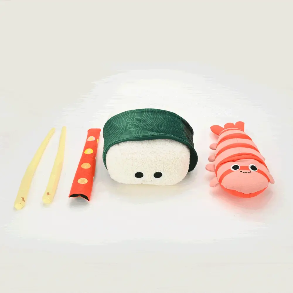 Yummy World Bubba the Shrimp Nigiri Sushi Interactive Plush - Image 20